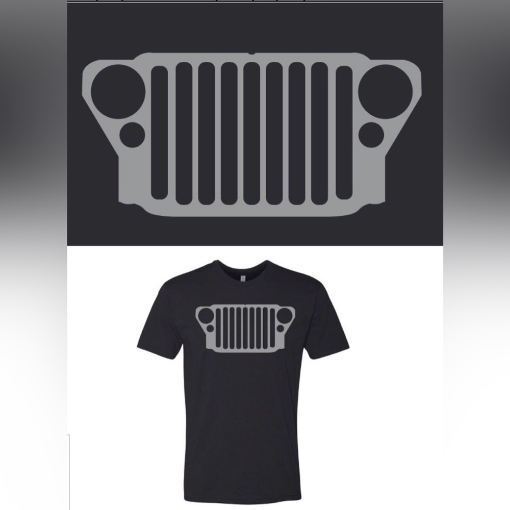 Unisex MB Jeep grill. Non shrinking material made by Next Level